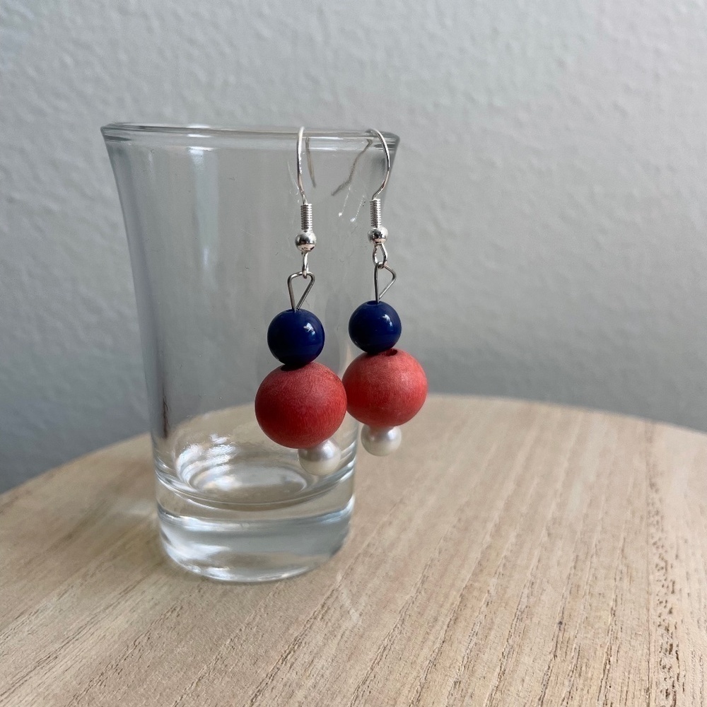 Bright Colors Beaded Earrings